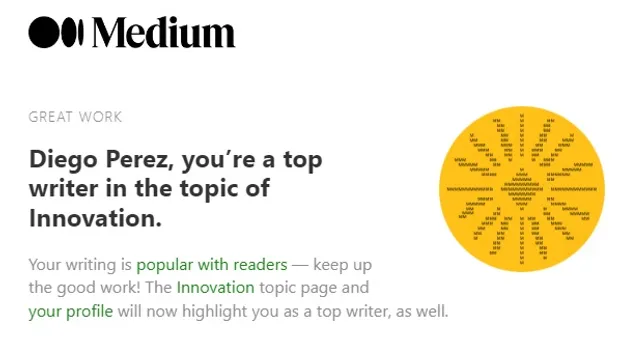 Top Writer en Medium